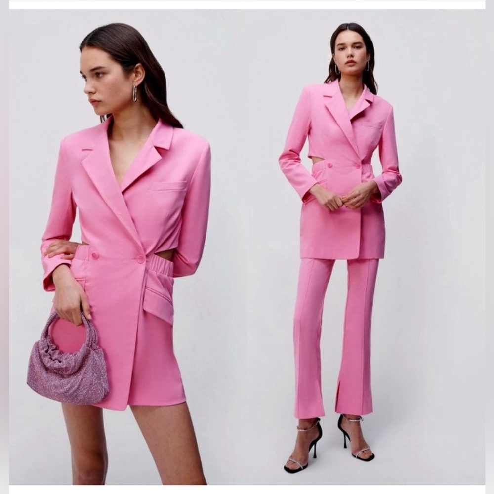 Jonathan Simkhai kylo blazer cut out dress in taffy | NWT